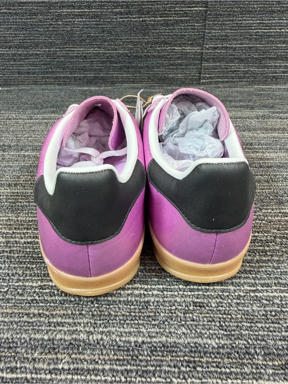 adidas Gazelle Pink with Black Stripes and Gum Sole (Women's) - Picture 5 of 8